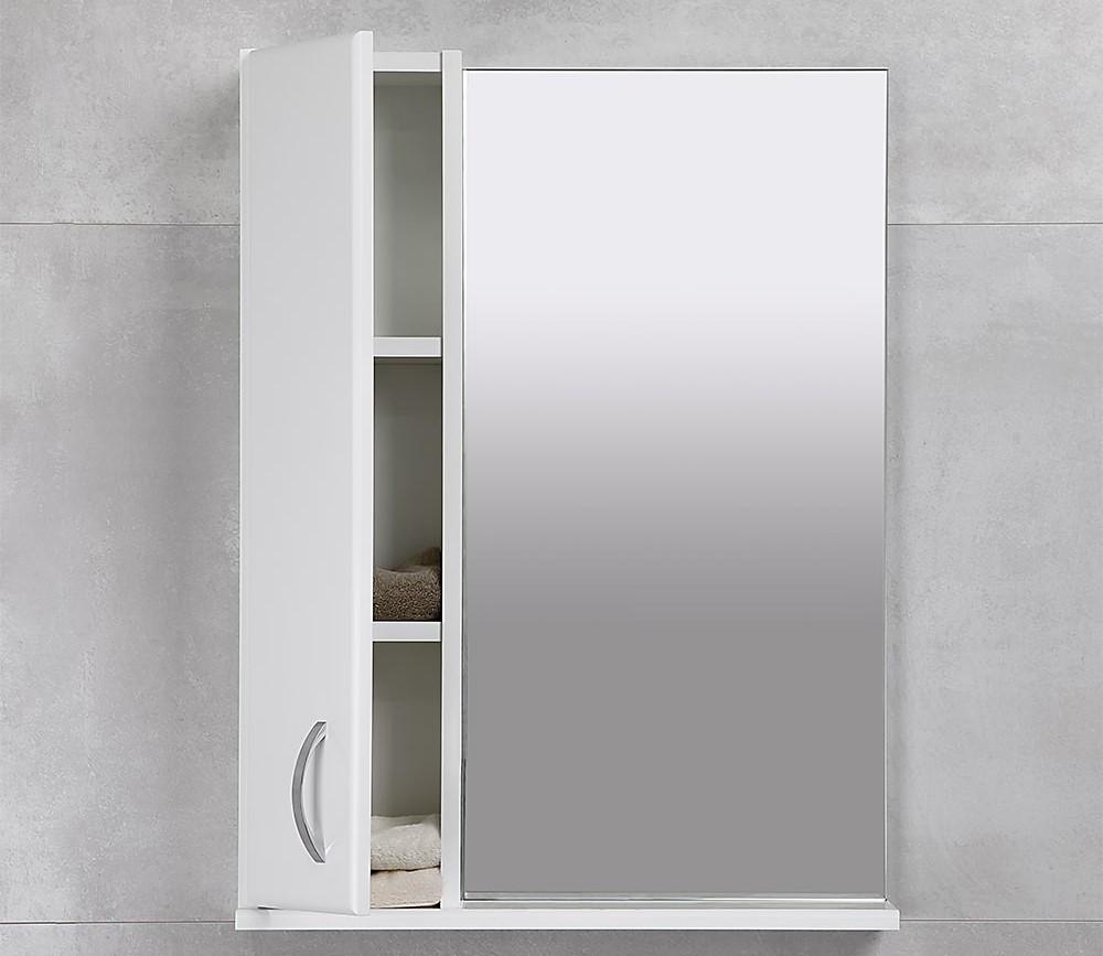 Шкаф-зеркало для ванной BAYRO BRIS 550x750 Левый Белый 0