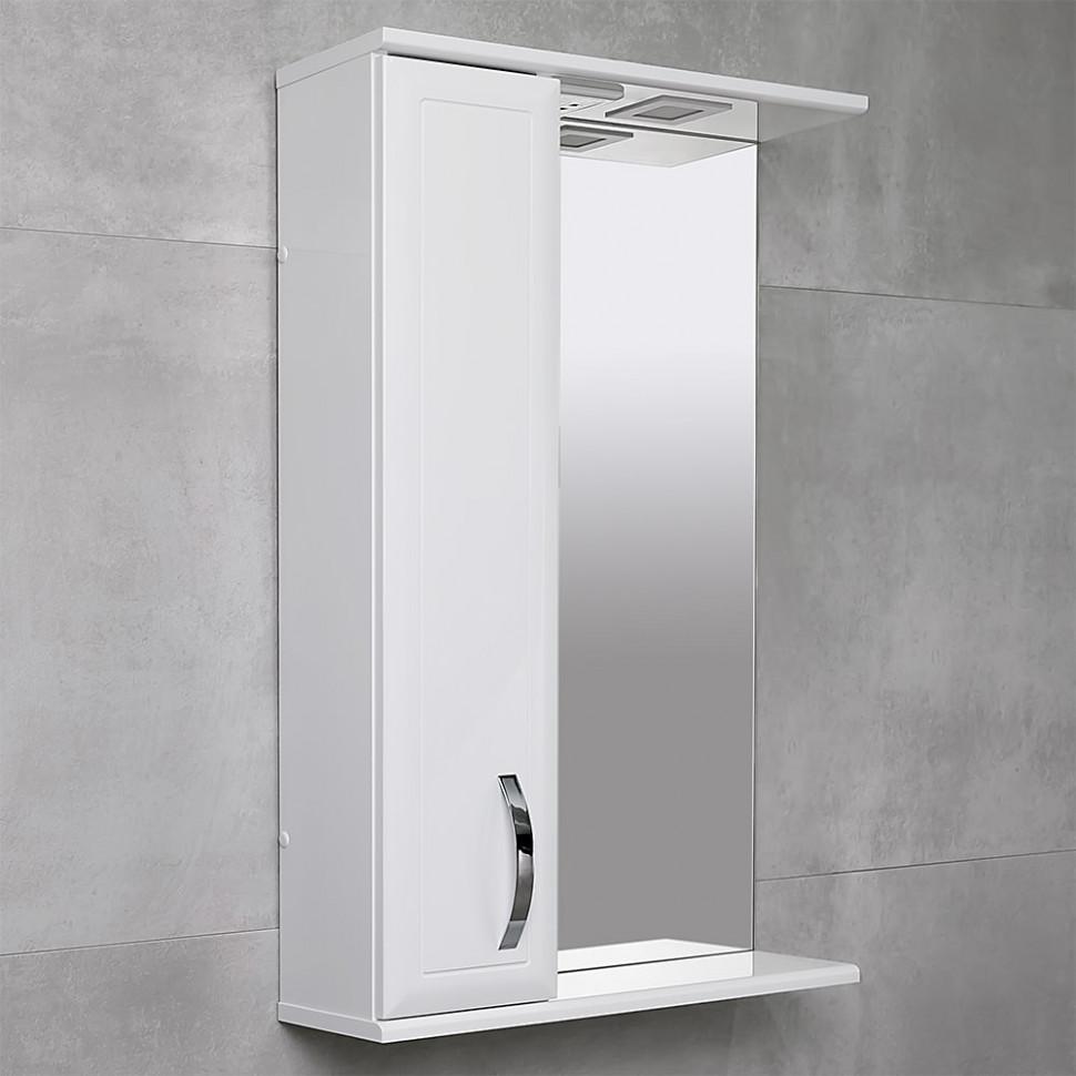 Шкаф-зеркало для ванной Bayro Allure 600X750 Левый Белый 2
