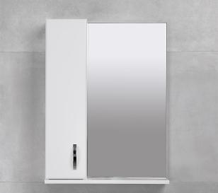 Шкаф-зеркало для ванной BAYRO BRIS 550x750 Левый Белый