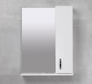 Шкаф-зеркало для ванной BAYRO BRIS 550x750 Правое Белый