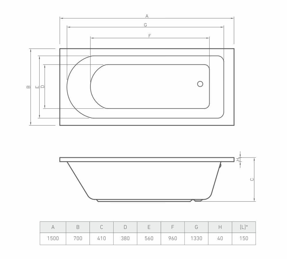 BONITO HOME ELARA 1500x700mm 2