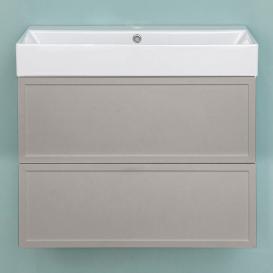 Dulap Napoli Pro light grey cu lavoar Stance 700 Suspendat